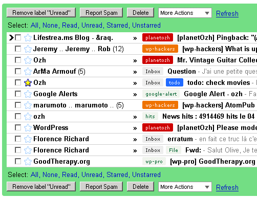 Gmail Colored Labels